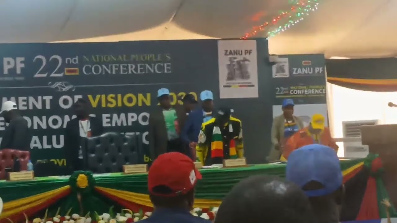 Arrival of VP Mohadi at Zanu PF 22nd National People's Conference 