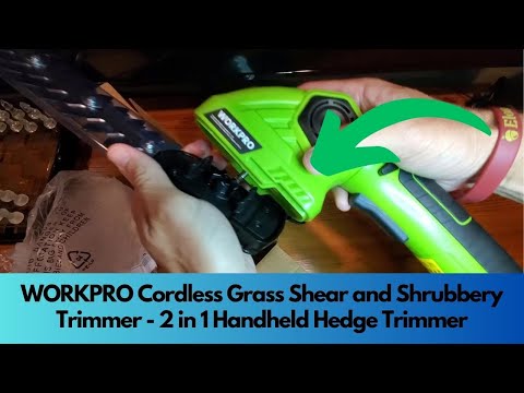 WORKPRO Cordless Grass Shear And Shrubbery Trimmer    2 In 1 Handheld Hedge Trimmer Review