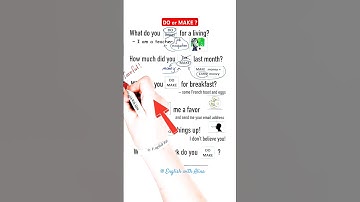 #DO or #MAKE #english #ESL #learning #learn #speakenglish #SpokenEnglish #englishwithalina #basic