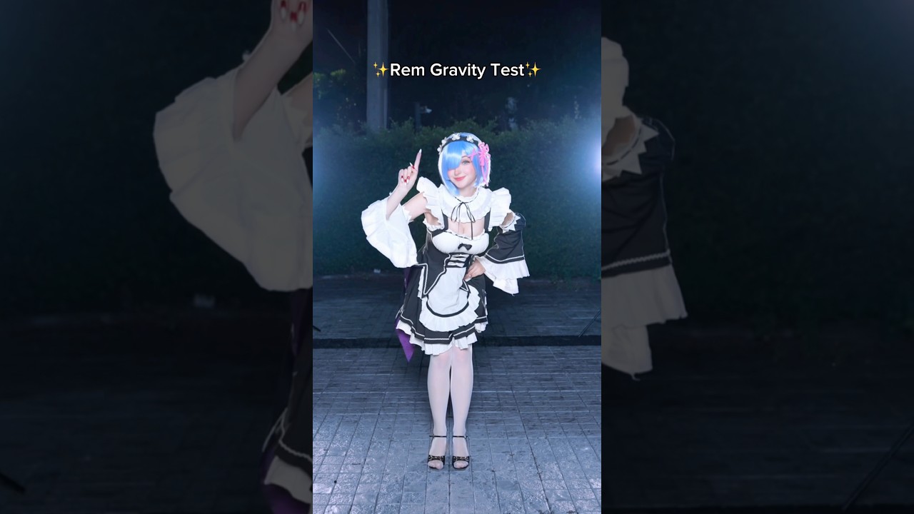 Rate the gravity from 1 to 10😏💃🏻🔥 #anime #rem #rezero #cosplay #fyp #gravity #waifu