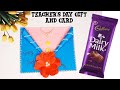 DIY Teacher&#39;s day gift card/how to make teacher&#39;s day card/hand made teacher&#39;s day gift/gift idea