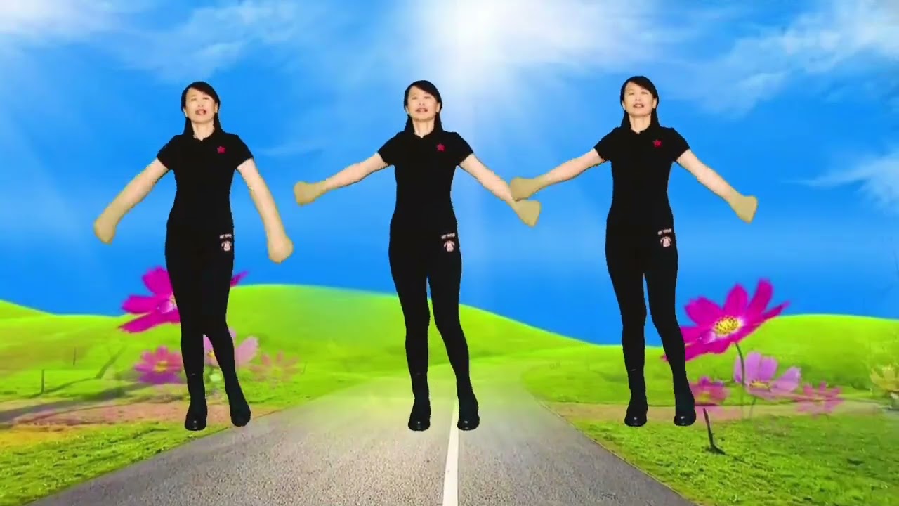 大欢热歌广场舞《这一程》动感好看、简单易学，伤感旋律动人心弦