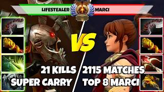 LIFESTEALER (Carry) vs MARCI (Mid) - Epic Battle Of Divine Rank Dota 2 Players - Z Dota 2