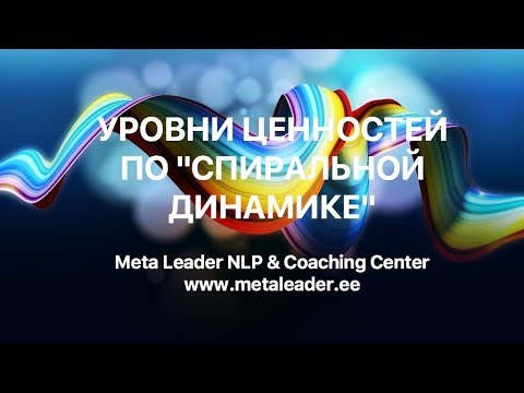Уровни ценностей по "Спиральной динамике". К. Прищенко.