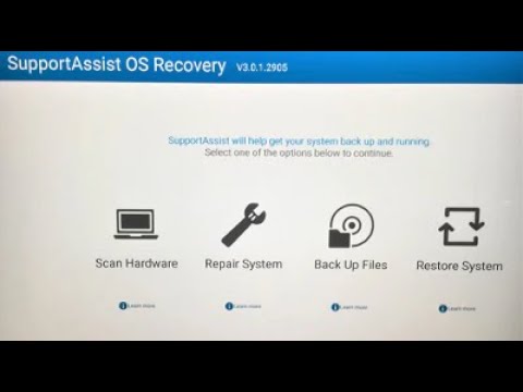 How to Reinstallation Dell SupportAssist OS Recovery on Dell Laptop |  SupportAssist OS Recovery - escueladeparteras
