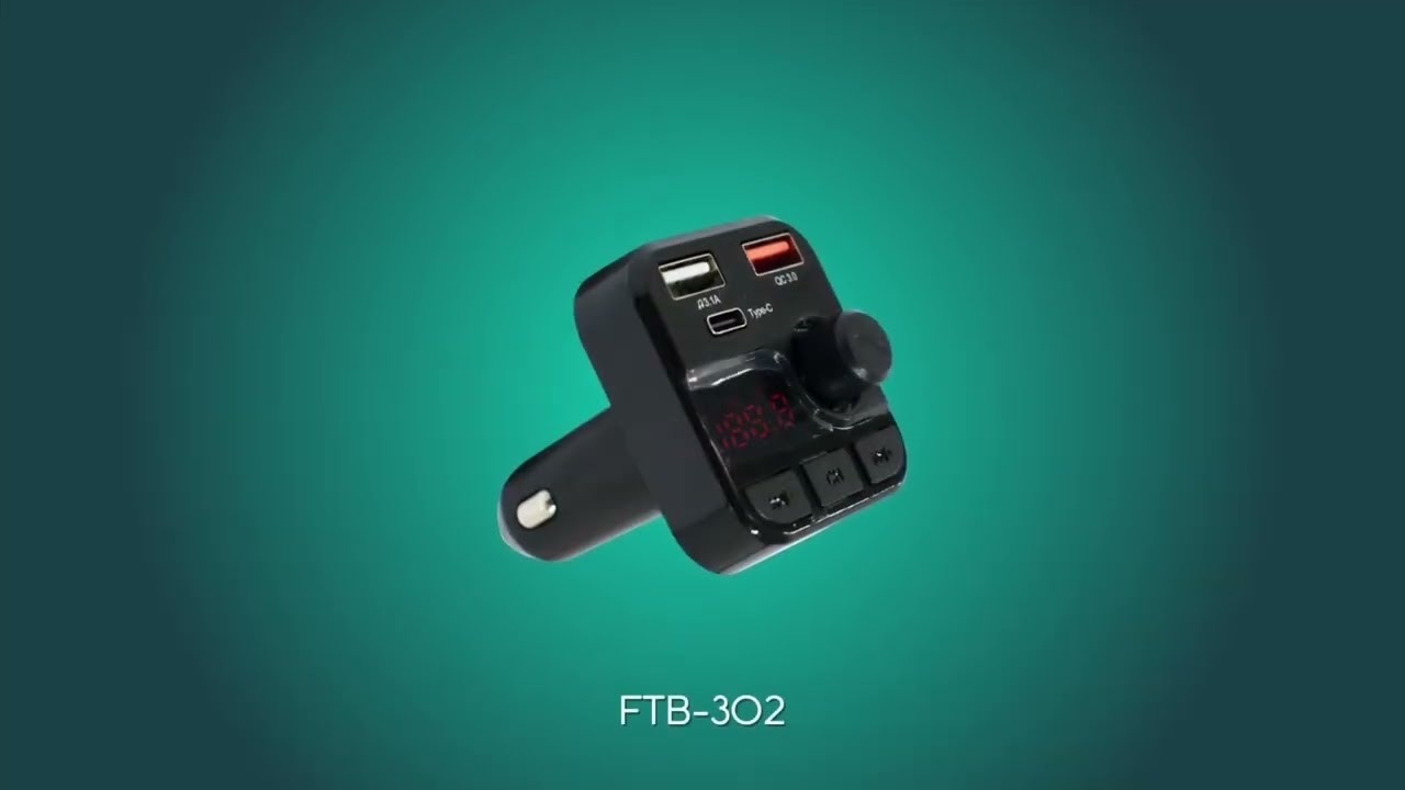 Transmisor Bluetooth / FM para Automóvil Entrada Tipo C FTB-302 - Buytiti