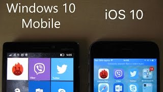 Битва десяток, Windows 10 Mobile или iOS 10?