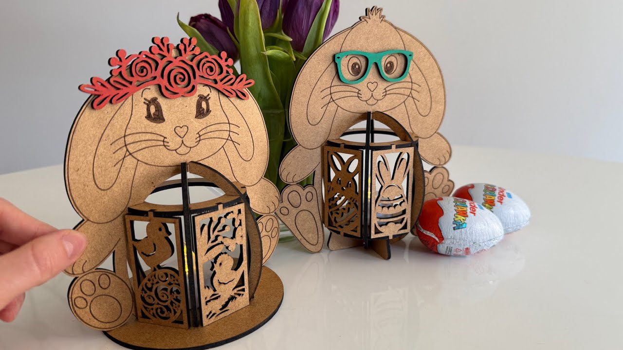 Easter Bunny Candle Holders - YouTube