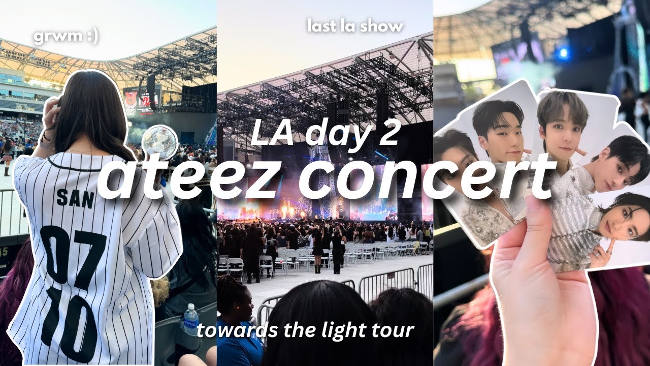 Видеоблог концерта ATEEZ | к свету LA D2 *grwm, последнее шоу в Лос-Анджелесе, видеоблог atiny*
