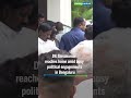 Karnataka Deputy CM DK Shivakumar arrives at his residence