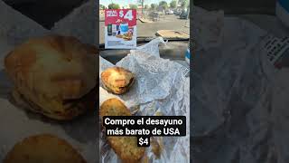 compro el desayuno más barato de USA $4. mira como es suscribete comenta 500 like 🙏