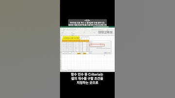 ITQ엑셀 시험에서 자주 출제되는 COUNTIF 함수 사용방법