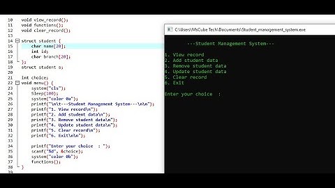 How To Create a Student Management System Project Using C++ | Student Management System  #C++