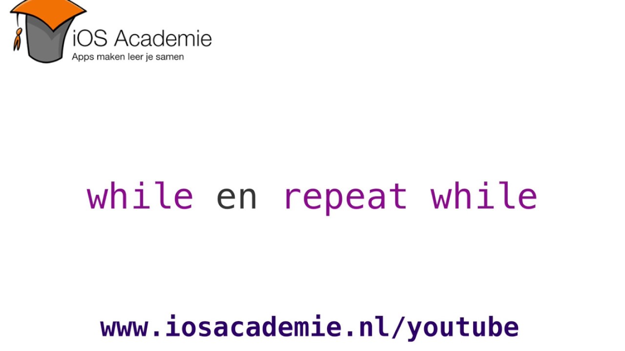 Swift: while en repeat while - YouTube