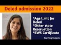 Age limit in deled || Other state reservations in Delhi deled || EWS Certificate for Delhi JBT ||