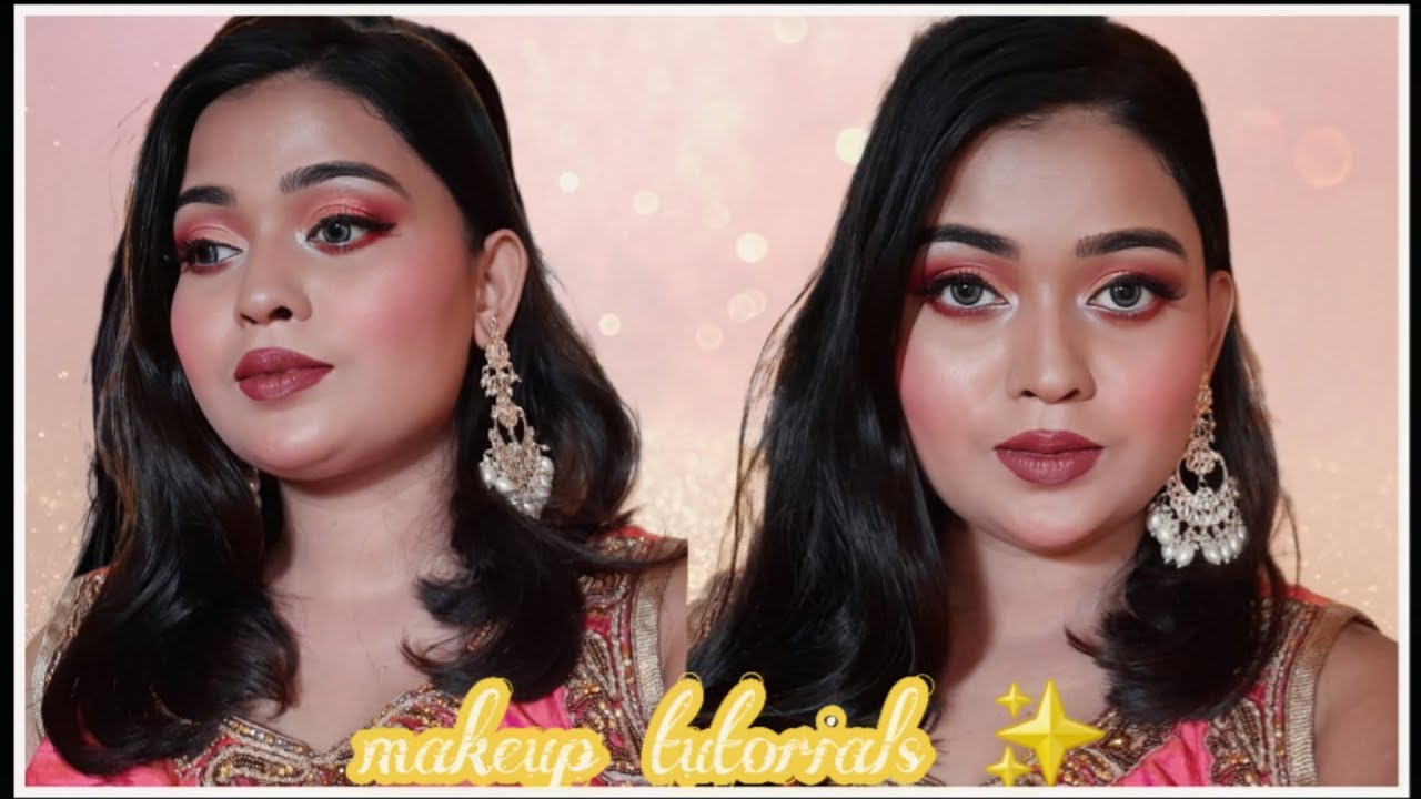 How To Do Parlour Makeup At Home / In Hindi / - YouTube