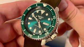 Seiko 5 Sports Green Dial [5KX] SRPD61K1 Watch Review - YouTube