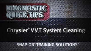 Chrysler® VVT System Cleaning Quick Tip | Training Solutions® Profile