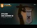 Stylized Banner Post Blender | Timelapse | 3D Modelling to Animation Game Ready Workflow!