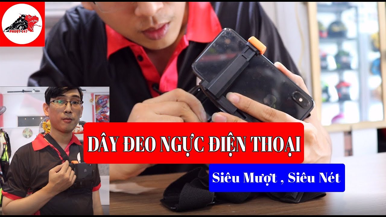 Hướng dẫn lắp đặt bộ phụ kiện dây đeo ngực điện thoại... - youtube