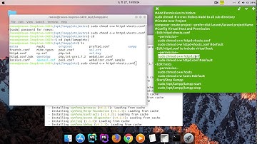 create new Laravel project and config virtual hosts ubuntu