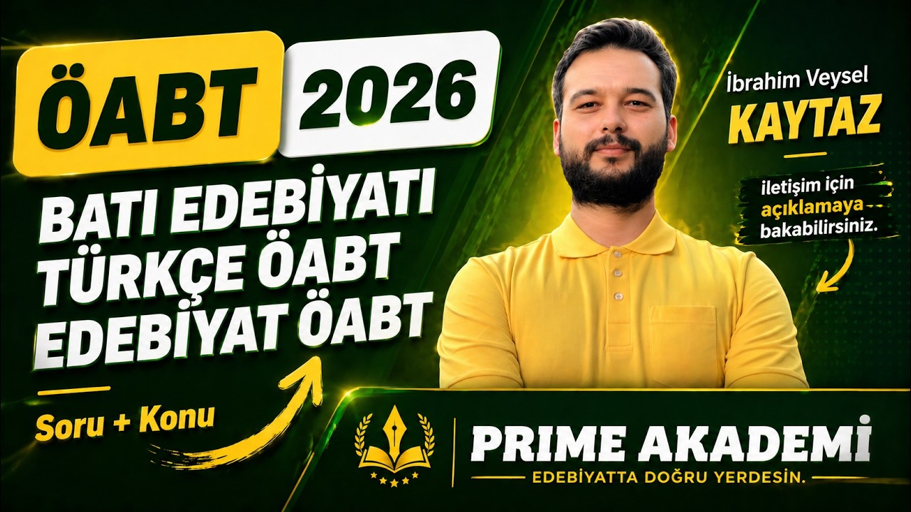 Batı Edebiyatı ÖABT Soru Çözümlü Konu Anlatımı 4 İngiliz Edebiyatı 2. Kısım - İbrahim Veysel KAYTAZ