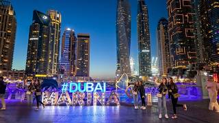 Dubai Walk 2026 | 4K HDR Walking Tour in Dubai Marina & Downtown