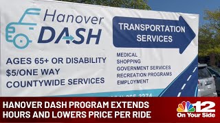 Hanover DASH program extends hours and lowers price per ride