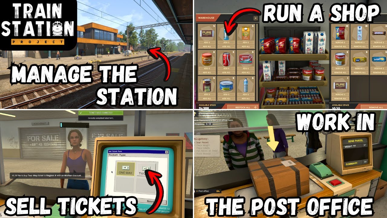 Is This THE BEST Life Simulator Of 2025? Train Station Project