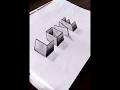 😱 How to draw a 3D drawing 😲#foryou #art #drawing #shorts