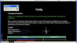 How to update imported Microsoft Word documents in AutoCAD.