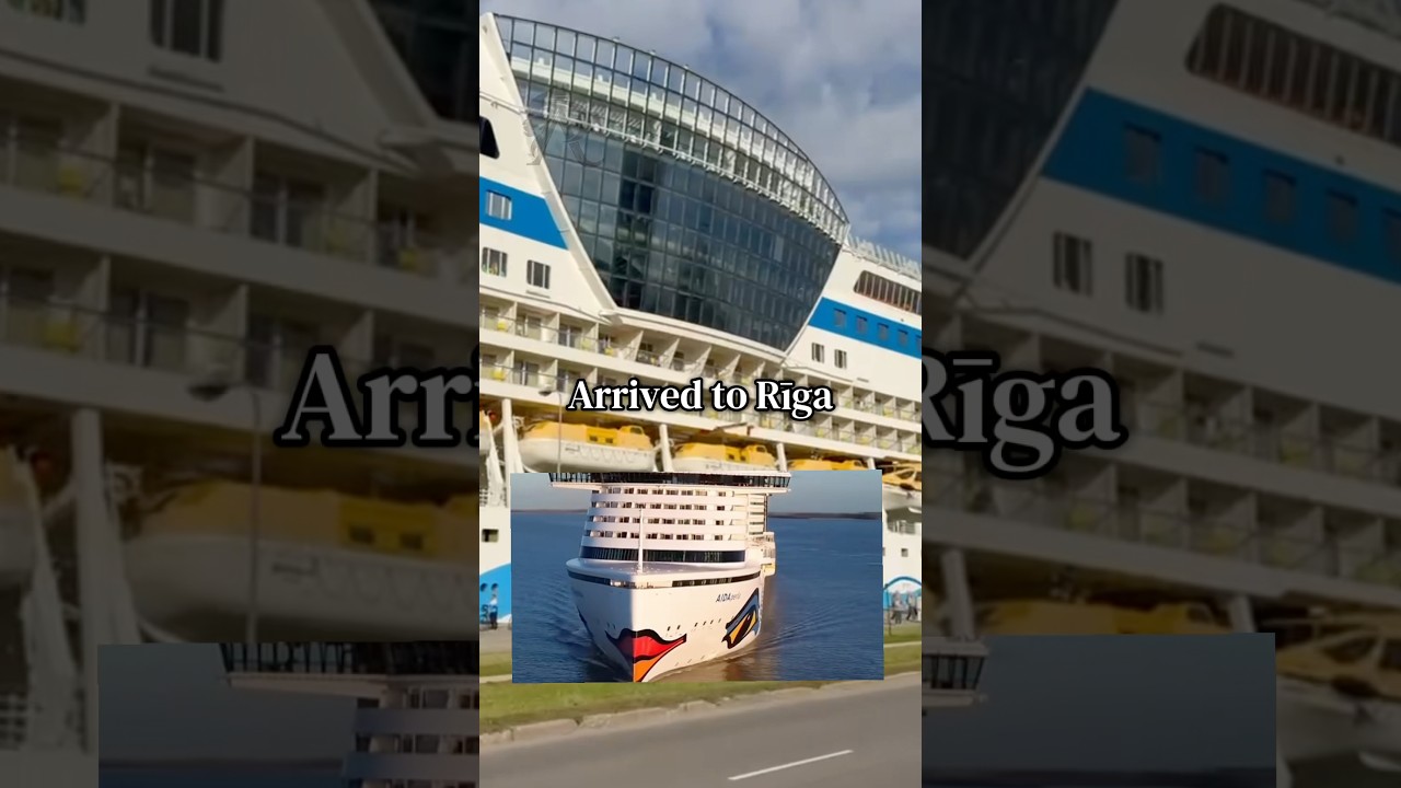 🚢 AIDAmar Has Arrived in Riga, Latvia #cruiseship #cruise #travel #trending @luxurycruises