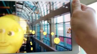 DreamBig - 3D Emoji drawing with ARKit on an iPad - Demo 2 (☁️ 🌝💩👽)