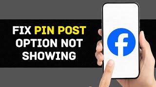 How To Fix Pin Post Option Not Showing On Facebook Profile