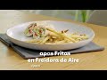 Papas fritas en freidora de aire
