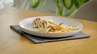 Papas fritas en freidora de aire