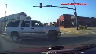 Near Collision With A Red Lite Runner In Wichita Kansas,