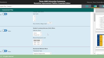 Plan: Adding and Editing SLOs and Goals - Nuventive Improvement Platform User Training Video