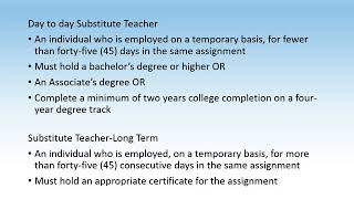 Substitute Teachers