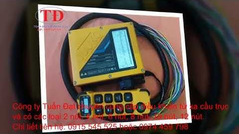 Điều khiển từ xa cầu trục 2 nút, 4 nút, 6 nút, 8 nút, 10 nút, 12 nút. Điều khiển từ xa cho cầu trục