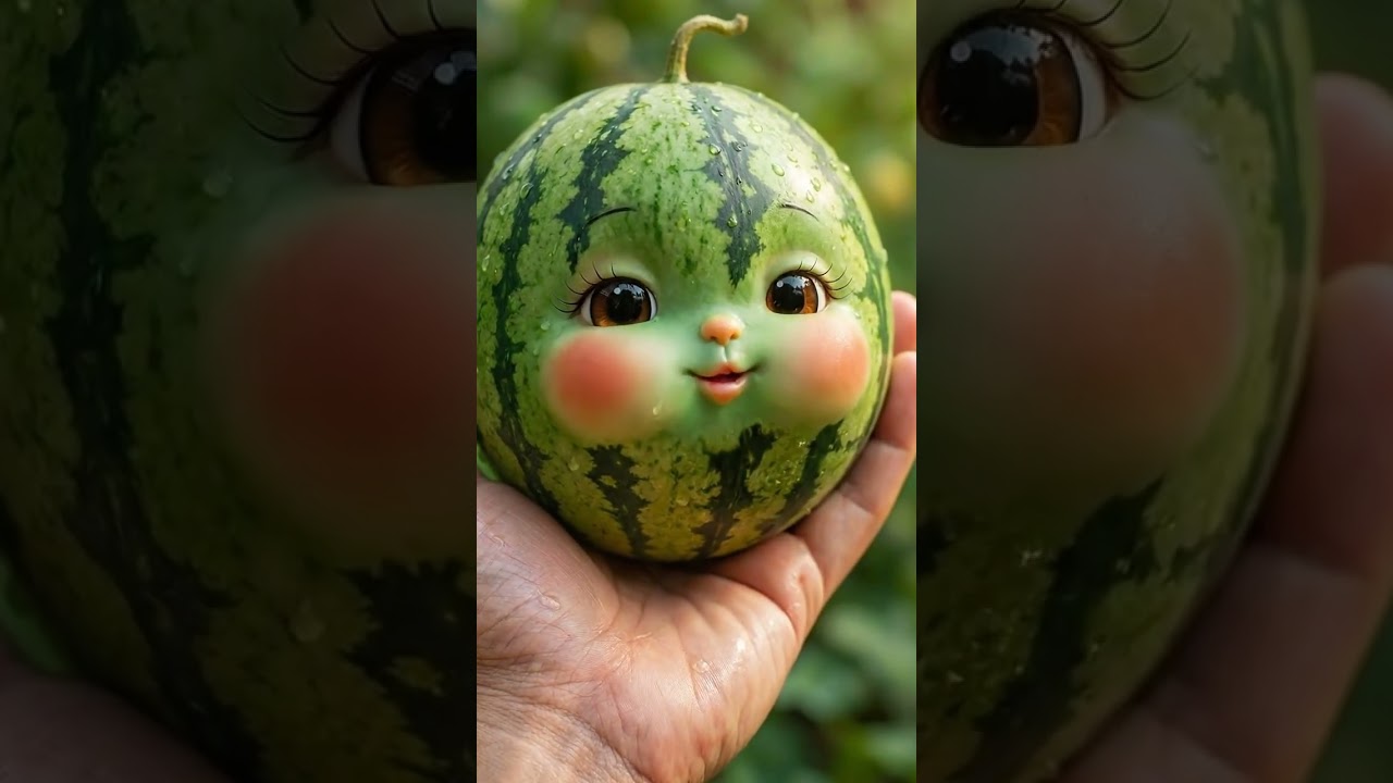 Cute Baby Watermelon Eating ASMR 🧅 