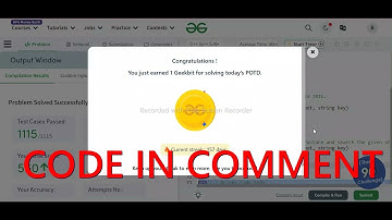 GFG POTD 31/01/2024 IN C++ MOST IMPORTANT INFORMATION | CODE IN COMMENT #geeksforgeeks #gfg #potd