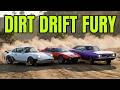 Porsche 911 Turbo 930 Battles De Tomaso Pantera and Pontiac Firebird in Dirt Drift Fury