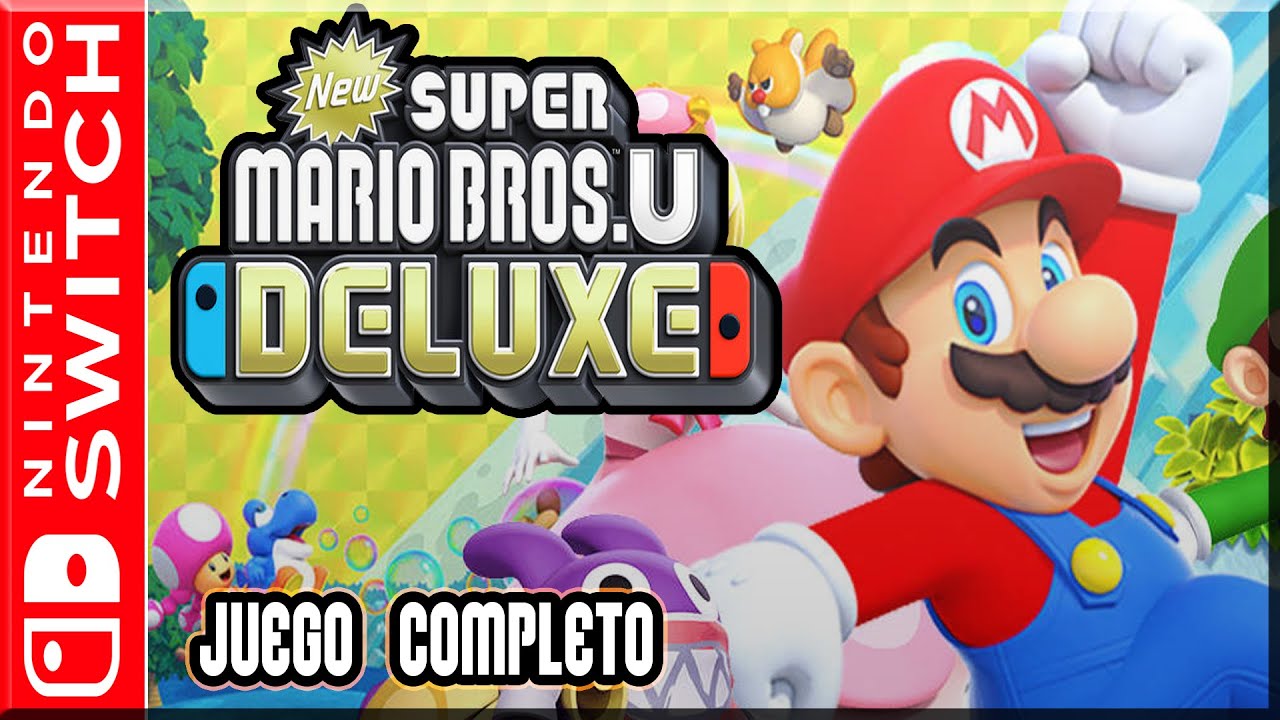New Super Mario Bros U Deluxe - Juego Completo | Guia 100% - Español (Switch)