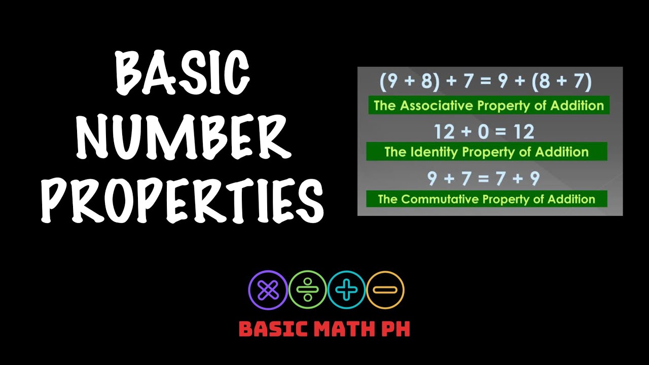 BASIC NUMBER PROPERTIES • Basic Math Ph - YouTube