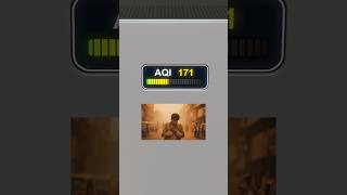 AQI number reading | air pollution #airpollution #airpurifier #pollution