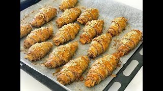 SADECE 2 MALZEMEYLE EN KOLAY BÖREĞİ YAPTIM :) SOSU İÇİNDE ÇITIR ÇITIR BİR BÖREK
