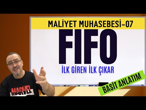 İlk Giren İlk Çıkar Yöntemi (FIFO) [ Maliyet Muhasebesi Konu Anlatımı - 7 ]   | No: 60