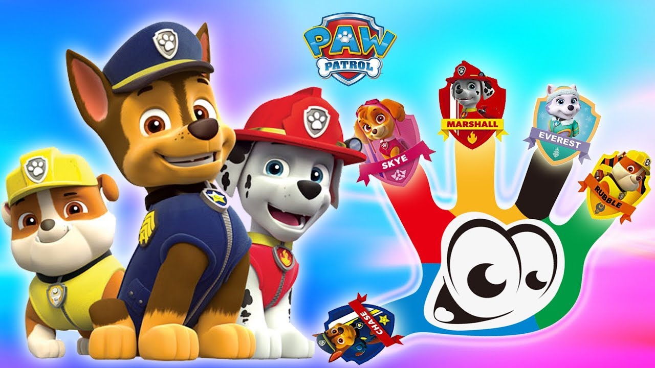 Paw Patrol Finger Family Nursery Rhymes Lyrics Abc You Paw Patrol Finger Family Nursery Rhymes