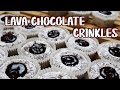 HOW TO MAKE CHOCOLATE LAVA CRINKLES / CHEWY CHOCOLATE LAVA CRINKLES